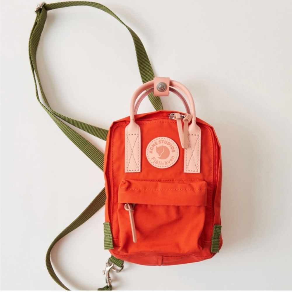 Fjallraven x Acne Studios Kanken Orange Micro Backpack